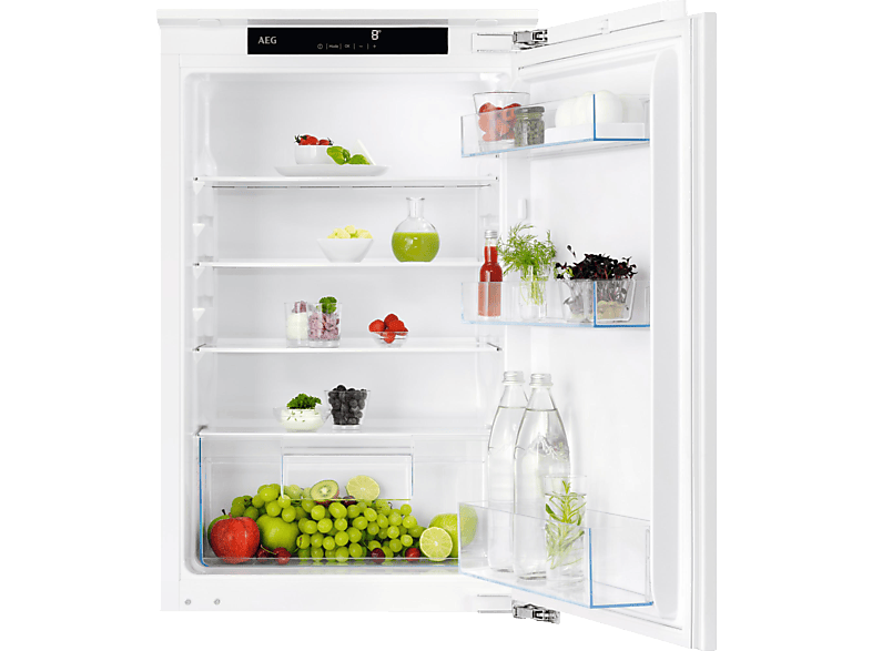 AEG TSK5O88EF Serie 5000 OptiSpace Kühlschrank (E, 873 mm hoch, Weiß) von AEG