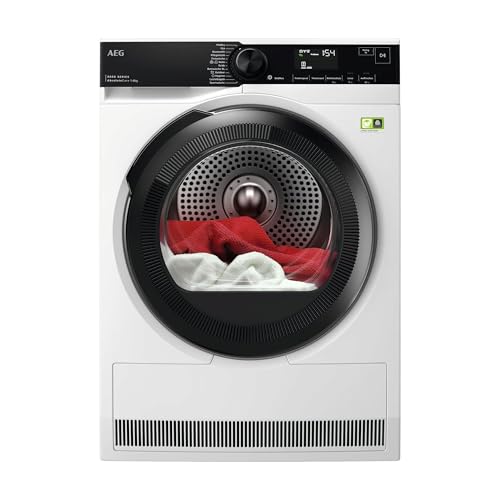 AEG Wärmepumpentrockner 8 kg – Serie 8000 AbsoluteCare Wolle- und Seidetrocknung – A+++-10 Prozent – Energiesparend – Mengenautomatik – Knitterschutz – Trommelbeleuchtung – TR8T75780 AEG Wärmepumpentrockner 8 kg – Serie 8000 AbsoluteCare Wolle- und Seidetrocknung – A+++-10 Prozent – Energiesparend – Mengenautomatik – Knitterschutz – Trommelbeleuchtung – TR8T75780 von AEG