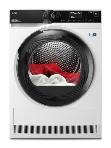 AEG Wärmepumpentrockner 8 kg – Serie 9000 AbsoluteCarePlus Daunentrocknung – Punktgenaue Trockenergebnisse mit 3D-Scan Restfeuchteermittlung – A+++ – Trommelbeleuchtung – TR9H75680 AEG Wärmepumpentrockner 8 kg – Serie 9000 AbsoluteCarePlus Daunentrocknung – Punktgenaue Trockenergebnisse mit 3D-Scan Restfeuchteermittlung – A+++ – Trommelbeleuchtung – TR9H75680 von AEG