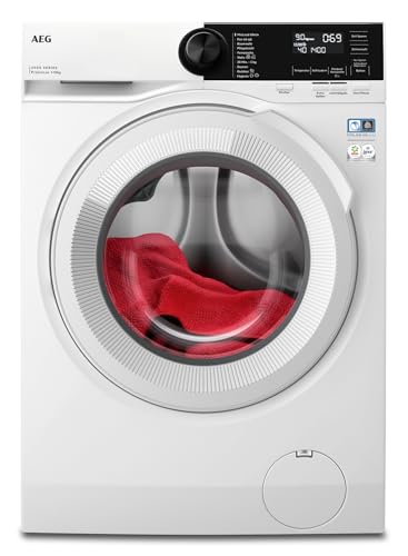 AEG Waschmaschine, Serie 6000 ProSense Mengenautomatik, 10 kg, Leise, Nachlegefunktion, Kindersicherung, Schontrommel, Vollwasserschutz, Leichtbügeln-Option, 1400 U/min, LR6A65400 von AEG
