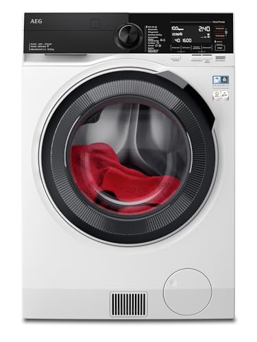AEG WiFi Waschtrockner mit Wärmepumpe, 10/6 kg Waschen/Trocknen, Serie 9000: AbsoluteCare Trommelbewegungssteuerung, Energiekl. B/A, Gewichtssensor, NonStop 3kg-in-3h, 1600 U/min, LWR9W81600 AEG WiFi Waschtrockner mit Wärmepumpe, 10/6 kg Waschen/Trocknen, Serie 9000: AbsoluteCare Trommelbewegungssteuerung, Energiekl. B/A, Gewichtssensor, NonStop 3kg-in-3h, 1600 U/min, LWR9W81600 von AEG
