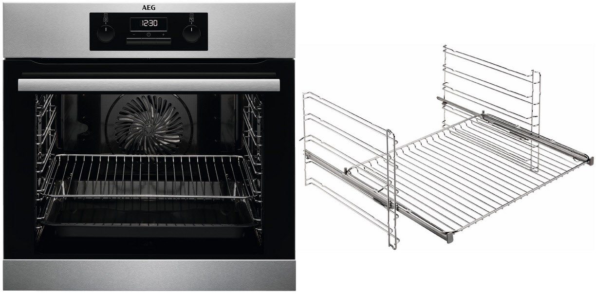 BGH33101BA Einbaubackofen bestehend aus BEB331010M + TR1LFV edelstahl/cleansteel / A BGH33101BA Einbaubackofen bestehend aus BEB331010M + TR1LFV edelstahl/cleansteel / A von AEG