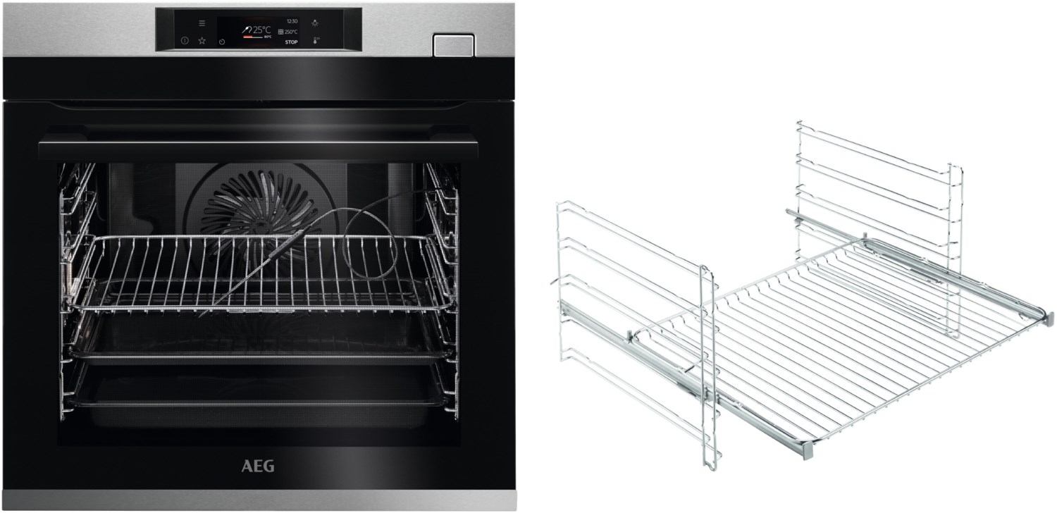 BGH77821V9 Elektro-Backofen mit Dampfgarer bestehend aus BSE77228BM + TR1LFSTV edelstahl/cleansteel BGH77821V9 Elektro-Backofen mit Dampfgarer bestehend aus BSE77228BM + TR1LFSTV edelstahl/cleansteel von AEG
