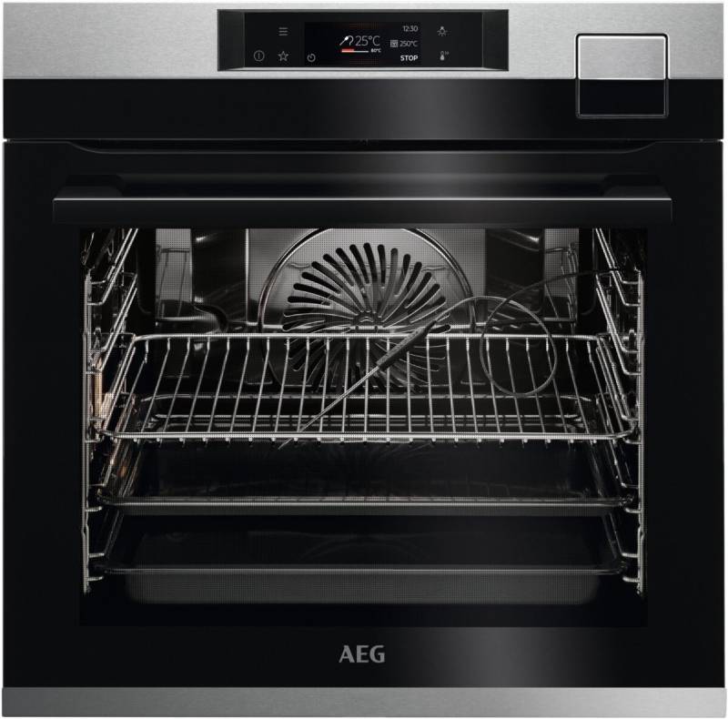 BSE79228BM Elektro-Backofen mit Dampfgarer edelstahl/cleansteel von AEG
