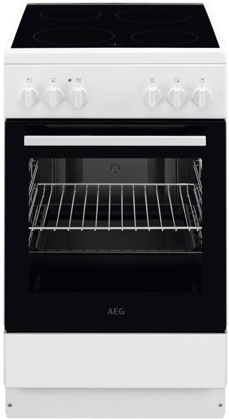 CCB50090BW Elektroherd mit Glaskeramikfeld weiß / A von AEG