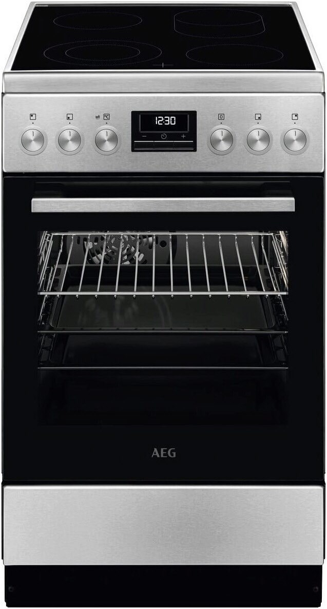 CCB5449BBM Elektroherd mit Glaskeramikfeld edelstahl/cleansteel / A von AEG