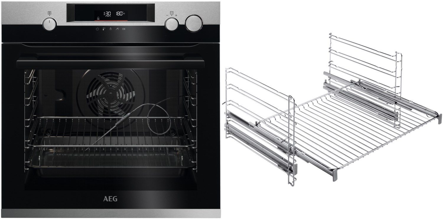 EUR57VA2 Einbaubackofen bestehend aus BSS57606BM + TR2LFV edelstahl/cleansteel / A+ EUR57VA2 Einbaubackofen bestehend aus BSS57606BM + TR2LFV edelstahl/cleansteel / A+ von AEG