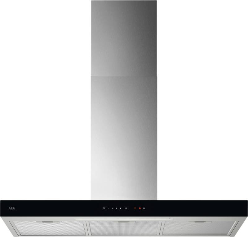 GB67D91HL Kamin-Dunstabzugshaube schwarz/edelstahl / A von AEG