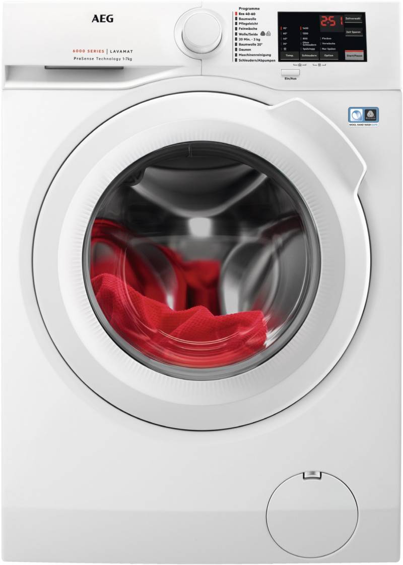Lavamat L6FBG51470 Stand-Waschmaschine-Frontlader weiß / A von AEG