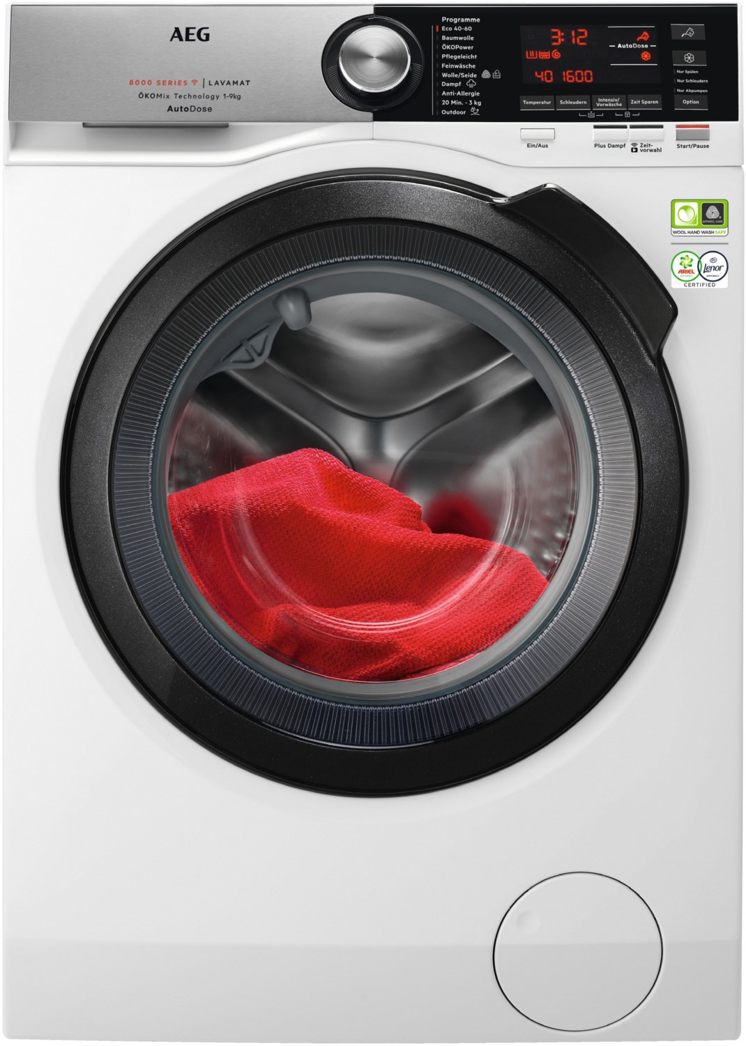 Lavamat L8FSD80699 Stand-Waschmaschine-Frontlader weiß / A von AEG