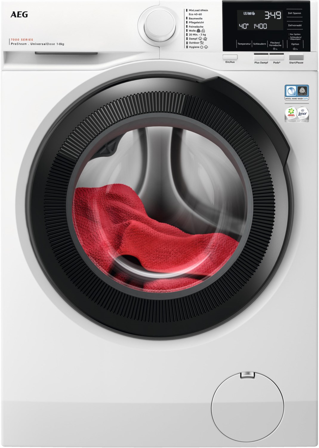 Lavamat LR7E60488 Stand-Waschmaschine-Frontlader weiß / A von AEG