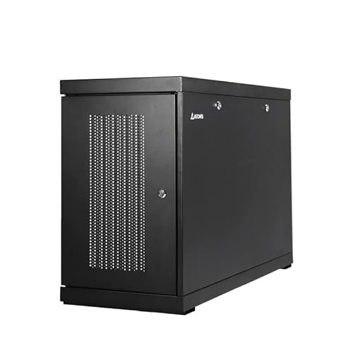 AEONS 5U Serverschrank mit Wandhalterung und niedrigem Profil, Netzwerk-Rack-Sicherheit, Micro-Data-Center-Gehäuse, 76,2 cm (30 Zoll), Servertiefe, Schwarz von AEONS