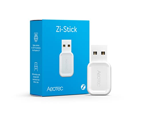 Aeotec Zi-Stick | Zigbee USB Stick für ZHA in Home Assistant, Zigbee2MQTT, Open HAB | IOBROKER | NodeRed | Smart Home Stick, weiss von AEOTEC