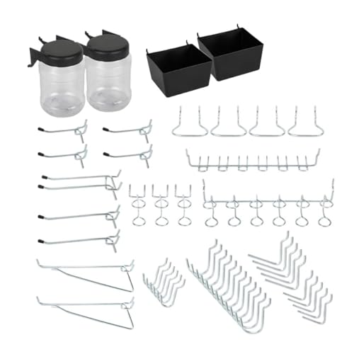 Pegboard-Haken-Kit for 1/8- und 1/4-Zoll-Pegboard-Löcher, 50-teilig Pegboard-Haken-Kit for 1/8- und 1/4-Zoll-Pegboard-Löcher, 50-teilig von AEPOCV