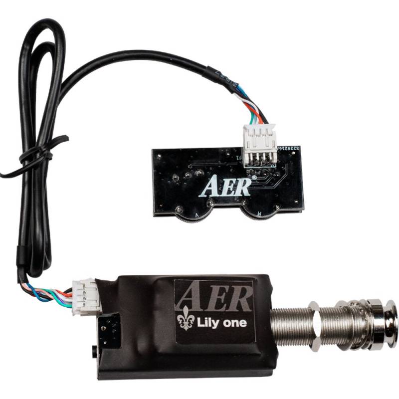 AER Lily One Rechargeable Dual Source PickUp System with Active Preamp for Acoustic Guitar von AER