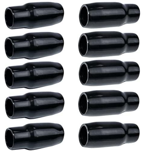 AЕRZETIX - C53745 - Satz von 10 Isolierhülsen wasserdichte für stecker F koaxialkabel - länge 33 mm - schutzkappe verbindend antenne TV satellit fernseher - farbe schwarz - aus gummi AЕRZETIX - C53745 - Satz von 10 Isolierhülsen wasserdichte für stecker F koaxialkabel - länge 33 mm - schutzkappe verbindend antenne TV satellit fernseher - farbe schwarz - aus gummi von AERZETIX