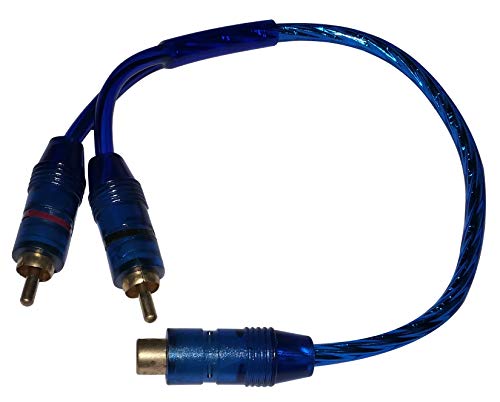 AERZETIX - C10023 - Cinch Y - Kabel - Stecker - Subwooferkabel Adapter Verteiler - 2 männlich - 1 weiblich - RCA - Bleu - Audio Kabel von AERZETIX