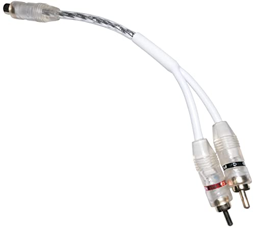 AERZETIX - C10069 - Cinch Y - Kabel - Stecker - Subwooferkabel Adapter Verteiler - 2 männlich - 1 weiblich - RCA - Weiß - Audio Kabel von AERZETIX