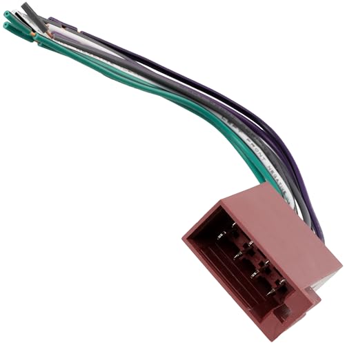 AERZETIX - C11033 - ISO-Stecker für Autoradio - 8-polig - adapter, autokabel stecker kabelbaum von AERZETIX