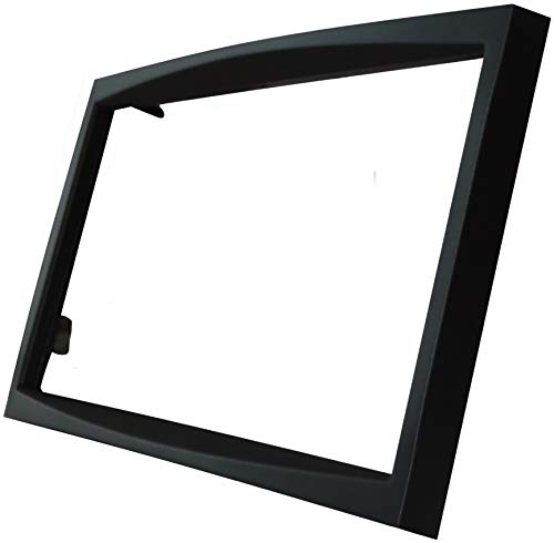 AERZETIX - C11563 - Radioblende - Rahmen - Adapter - 2DIN - schwarz - Form plastikabdeckung - als ersatz - für das original - autoradio - der wechselhalterung - durch EIN Standard von AERZETIX