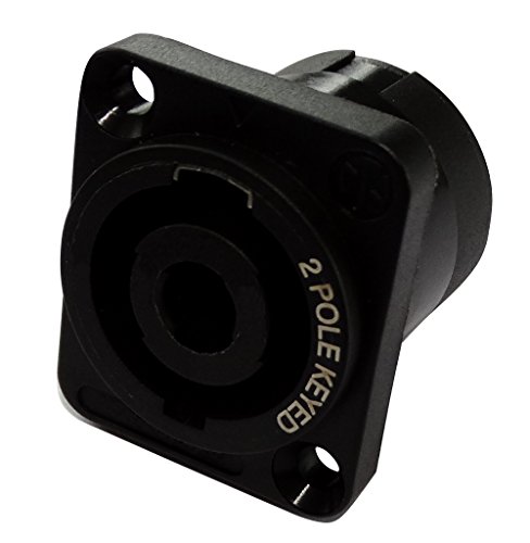 AERZETIX - C19500 - Einbaubuchse - stecker - Speakon - 2pol - männlich stift - 4.8mm - 30A von AERZETIX