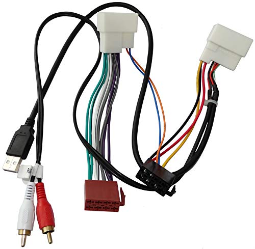 AERZETIX - C40120 - Adapter kabel - stecker ISO USB RCA - für autoradio von AERZETIX