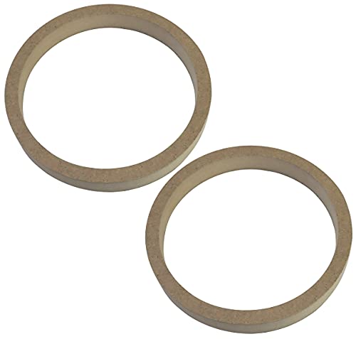 AERZETIX - C52043 - Satz von 2 Adaptern/halterungen/universelle lautsprecherringe Ø165mm - Ø166xØ144x22mm - abstandshalter/Ring aus MDF für Lautsprecher/Auto/Fahrzeug/beschallung von AERZETIX