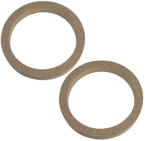 AERZETIX - C52044 - Satz von 2 Adaptern/halterungen/universelle lautsprecherringe Ø165mm - Ø177xØ143.70x22mm - abstandshalter/Ring aus MDF für Lautsprecher/Auto/Fahrzeug/beschallung von AERZETIX