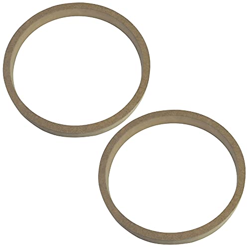 AERZETIX - C52045 - Satz von 2 Adaptern/halterungen/universelle lautsprecherringe Ø200mm - Ø202xØ181x22mm - abstandshalter/Ring aus MDF für Lautsprecher/Auto/Fahrzeug/beschallung von AERZETIX