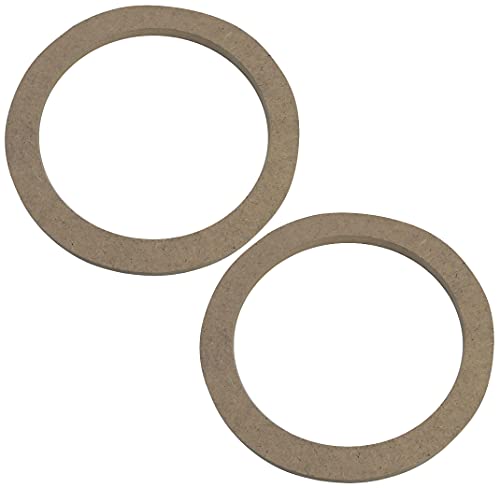 AERZETIX - C52054 - Satz von 2 Adaptern/halterungen/universelle lautsprecherringe Ø130mm - Ø150xØ118x8mm - abstandshalter/Ring aus MDF für Lautsprecher/Auto/Fahrzeug/beschallung von AERZETIX