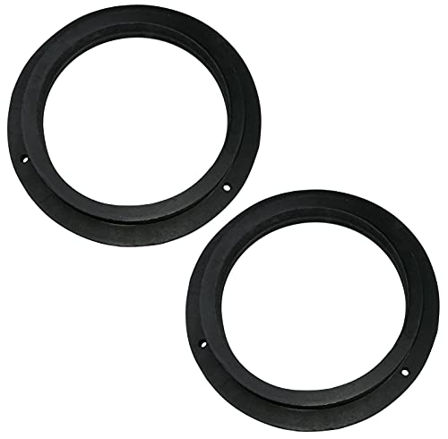 AERZETIX - C52060 - Satz von 2 Adaptern/halterungen/lautsprecherringe Ø165mm mit spezifischer kompatibilität - Ø197xØ144x26mm - abstandshalter/Ring aus MDF - für vordertüren von AERZETIX