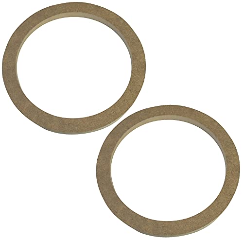 AERZETIX - C52064 - Satz von 2 Adaptern/halterungen/universelle lautsprecherringe Ø165mm - Ø177xØ144x12mm - abstandshalter/Ring aus MDF für Lautsprecher/Auto/Fahrzeug/beschallung von AERZETIX