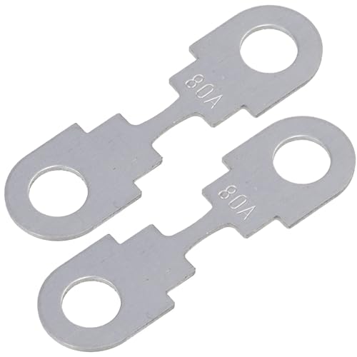 AERZETIX - C69945-2er-Set - Flache Streifensicherungen 80A sicherung für Autos - länge 42 mm - aus metall - kompatibel mit Vw Audi Seat Cupra Skoda Porsche Nummern OE 104 249 04 von AERZETIX