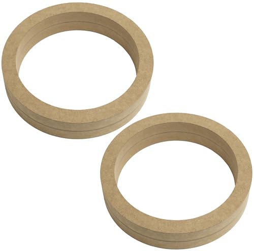 AERZETIX - C71516 - Set mit 2 Adapter Universal Lautsprecheradapter, Halterungen, Ringe Ø165mm - Ø177xØ144x36mm - MDF Distanzstück, Ring für Lautsprecher, Auto, Fahrzeug, Soundsystem von AERZETIX