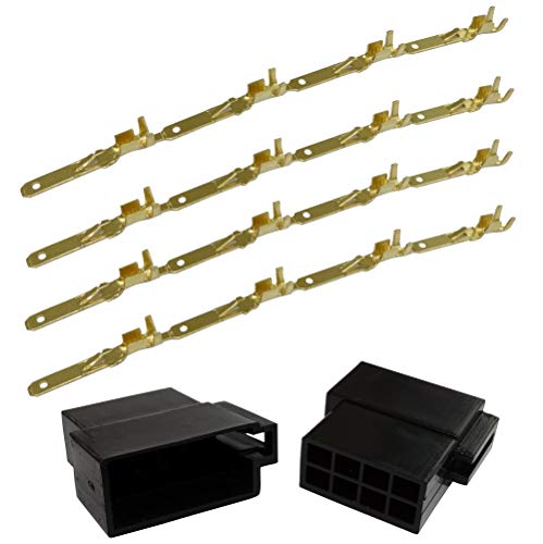 AERZETIX: 2X Anschlussstecker ISO 8-polig mit 16-poligem Kabelbaum Stromversorgung + Lautsprecher C41237 von AERZETIX