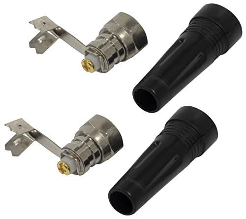 Aerzetix: 2 x Stecker Anschluss f männlich 7 mm Antenne TV Koaxial SAT von AERZETIX