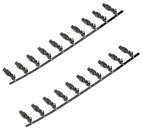 Aerzetix: 20 x Pins Pin weiblich für Anschluss Kabelbaum ISO Quadblock Stecker Autoradio von AERZETIX