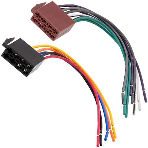 Aerzetix: ISO Stecker 8PIN + 5PIN Auto Radio Autoradio Adapter Kabel Vorverdrahtet Strom Lautsprecher von AERZETIX