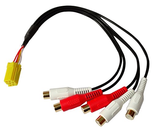 Aerzetix: Mini-Stecker-Adapter-Stecker ISO 6-polig bis 5 x RCA Autoradio von AERZETIX