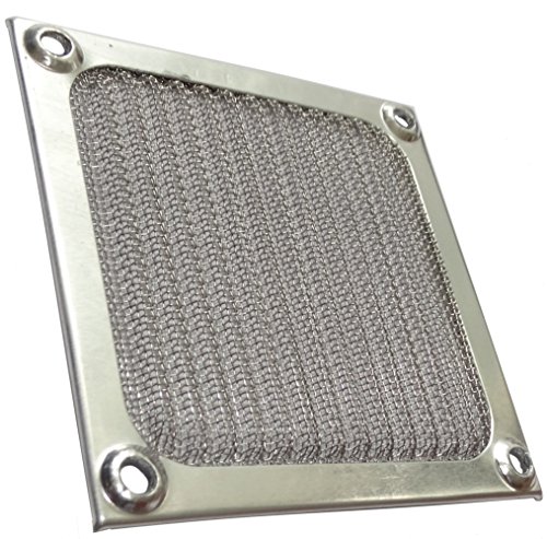 Aerzetix: Schutzgitter Lüftungsgitter 80x80mm Ventilation mit elektromagnetischen Schutz EMI-Abschirmung Bildschirm für Lüfter Gehäuse Computer PC C15141 von AERZETIX