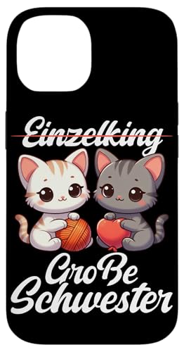 Einzelkind Große Schwester Katze Älteres Baby Geschwister Hülle für iPhone 14 Einzelkind Große Schwester Katze Älteres Baby Geschwister Hülle für iPhone 14 von Ältere Schwester in spe Süße Katze Neue Schwester