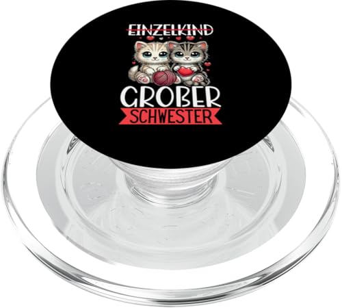 Einzelkind Große Schwester Katze Älteres Baby Geschwister PopSockets PopGrip für MagSafe Einzelkind Große Schwester Katze Älteres Baby Geschwister PopSockets PopGrip für MagSafe von Ältere Schwester in spe Süße Katze Neue Schwester