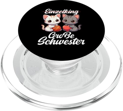 Einzelkind Große Schwester Katze Älteres Baby Geschwister PopSockets PopGrip für MagSafe Einzelkind Große Schwester Katze Älteres Baby Geschwister PopSockets PopGrip für MagSafe von Ältere Schwester in spe Süße Katze Neue Schwester