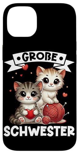 Große Schwester Katzenliebhaber Älteres Baby Geschwister Hülle für iPhone 14 Plus Große Schwester Katzenliebhaber Älteres Baby Geschwister Hülle für iPhone 14 Plus von Ältere Schwester in spe Süße Katze Neue Schwester
