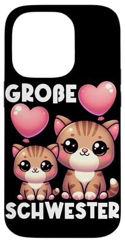 Große Schwester Katzenliebhaber Älteres Baby Geschwister Hülle für iPhone 14 Pro Große Schwester Katzenliebhaber Älteres Baby Geschwister Hülle für iPhone 14 Pro von Ältere Schwester in spe Süße Katze Neue Schwester