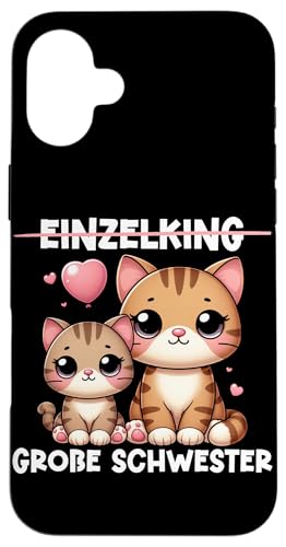 Große Schwester Katzenliebhaber Älteres Baby Geschwister Hülle für iPhone 16 Plus Große Schwester Katzenliebhaber Älteres Baby Geschwister Hülle für iPhone 16 Plus von Ältere Schwester in spe Süße Katze Neue Schwester