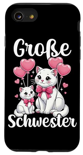Große Schwester Katzenliebhaber Älteres Baby Geschwister Hülle für iPhone SE (2020) / 7 / 8 von Ältere Schwester in spe Süße Katze Neue Schwester