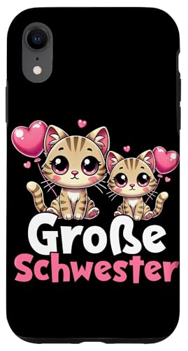 Große Schwester Katzenliebhaber Älteres Baby Geschwister Hülle für iPhone XR Große Schwester Katzenliebhaber Älteres Baby Geschwister Hülle für iPhone XR von Ältere Schwester in spe Süße Katze Neue Schwester