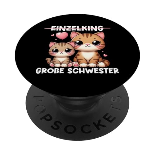 Große Schwester Katzenliebhaber Älteres Baby Geschwister PopSockets Klebender PopGrip Große Schwester Katzenliebhaber Älteres Baby Geschwister PopSockets Klebender PopGrip von Ältere Schwester in spe Süße Katze Neue Schwester