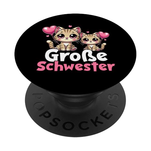 Große Schwester Katzenliebhaber Älteres Baby Geschwister PopSockets Klebender PopGrip Große Schwester Katzenliebhaber Älteres Baby Geschwister PopSockets Klebender PopGrip von Ältere Schwester in spe Süße Katze Neue Schwester